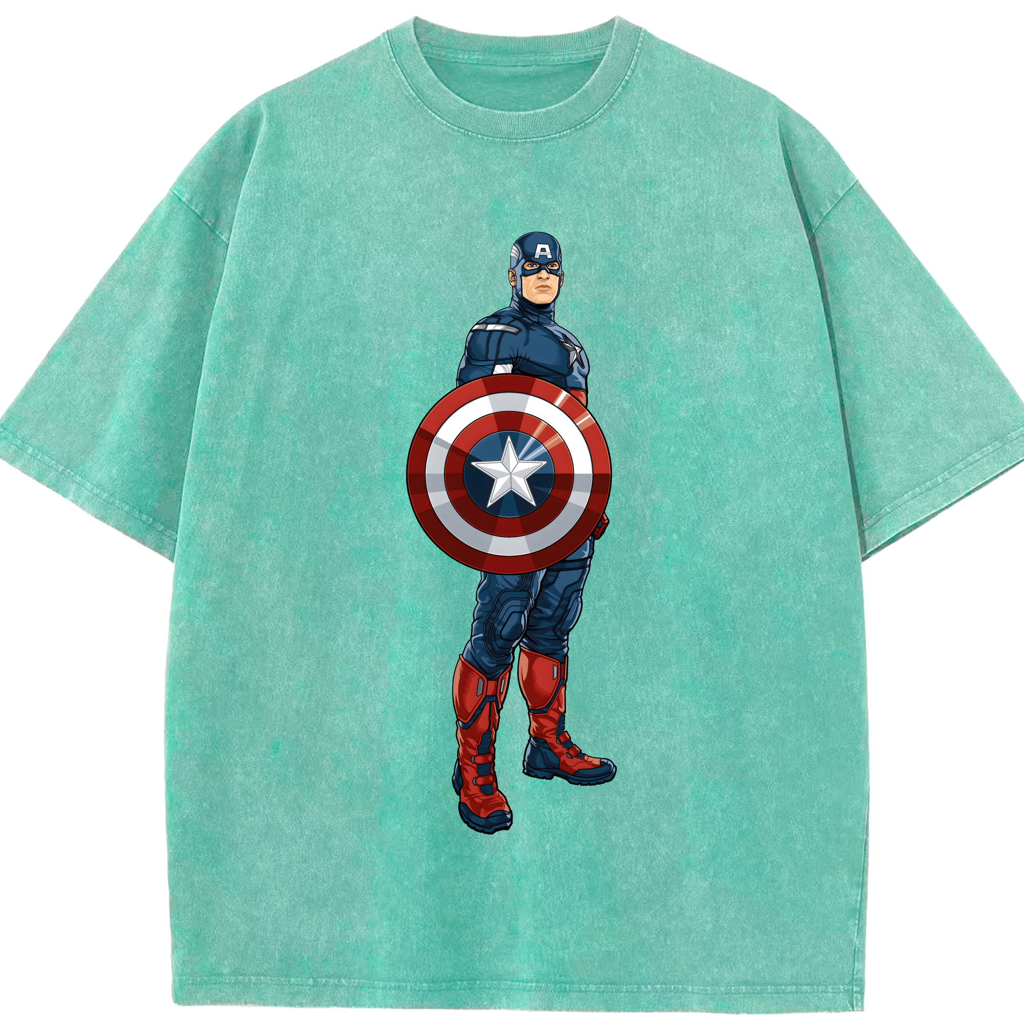 （画像用） アベンジャーズ The Avengers 綿100% ヴィンテージ風 半袖Tシャツ（フロントプリント）